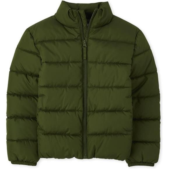 Boys' Big Kid Puffer Jacket, Wind and Water-Resistant